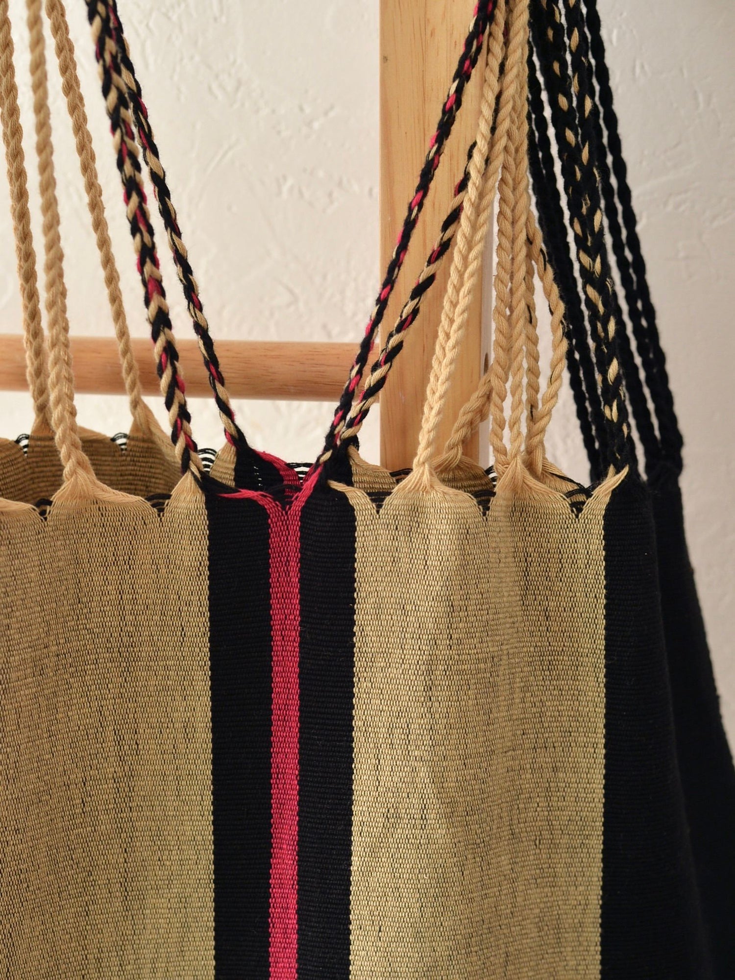 メキシコ ハンモックバッグ レザーハンドル