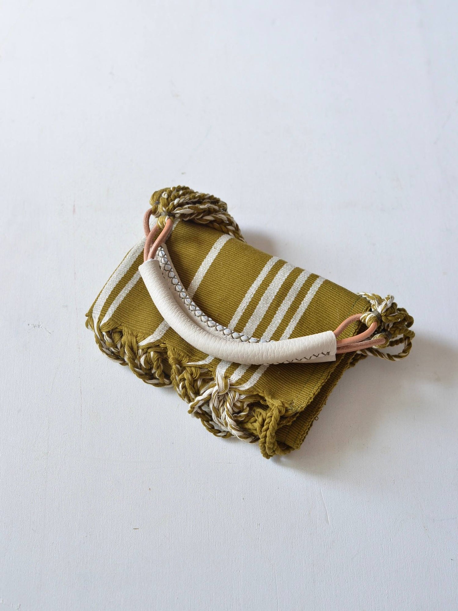 メキシコ ハンモックバッグ レザーハンドル