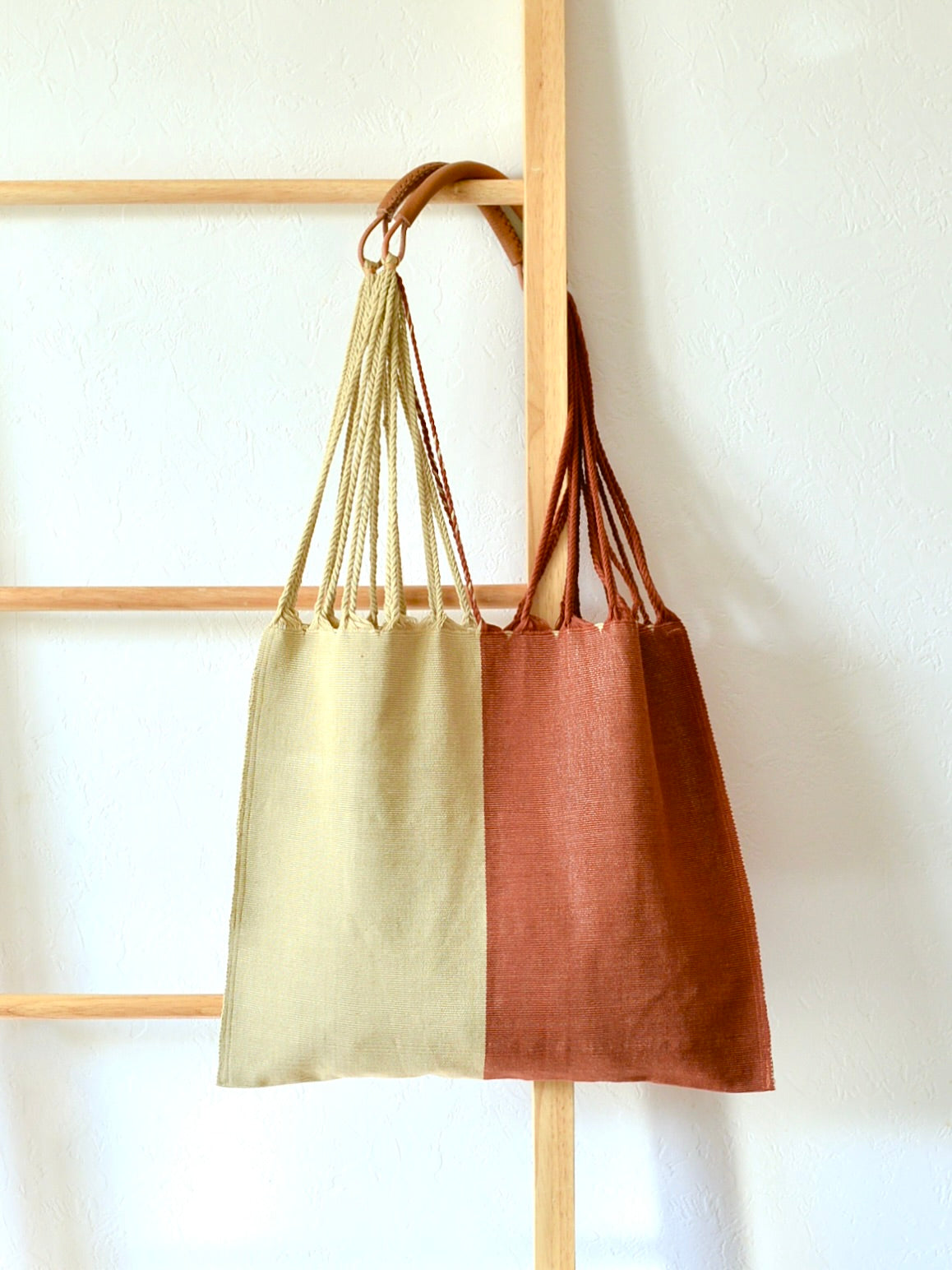 メキシコ ハンモックバッグ レザーハンドル