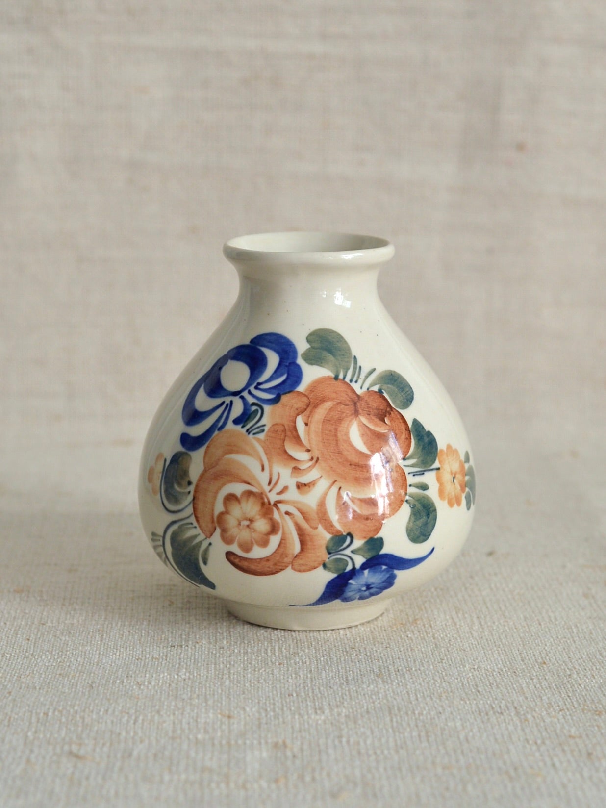 ヴィンテージ ヴウォツワヴェク陶器 フラワーベース