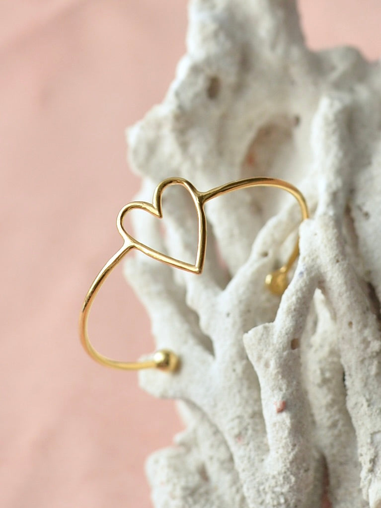 ハートラインバングル