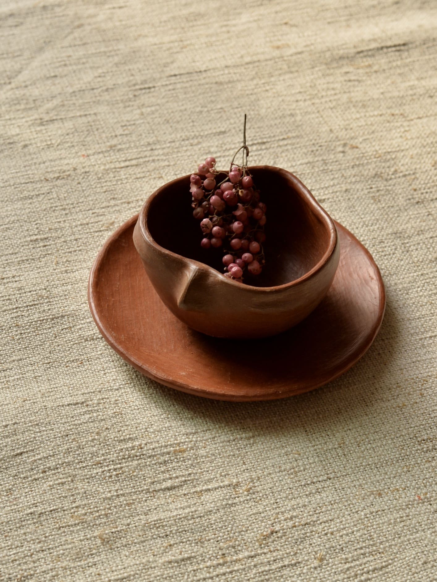 メキシコ コラソンボウル&お皿セット フェイス