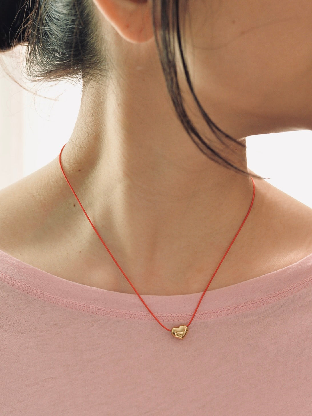 ハート コードネックレス