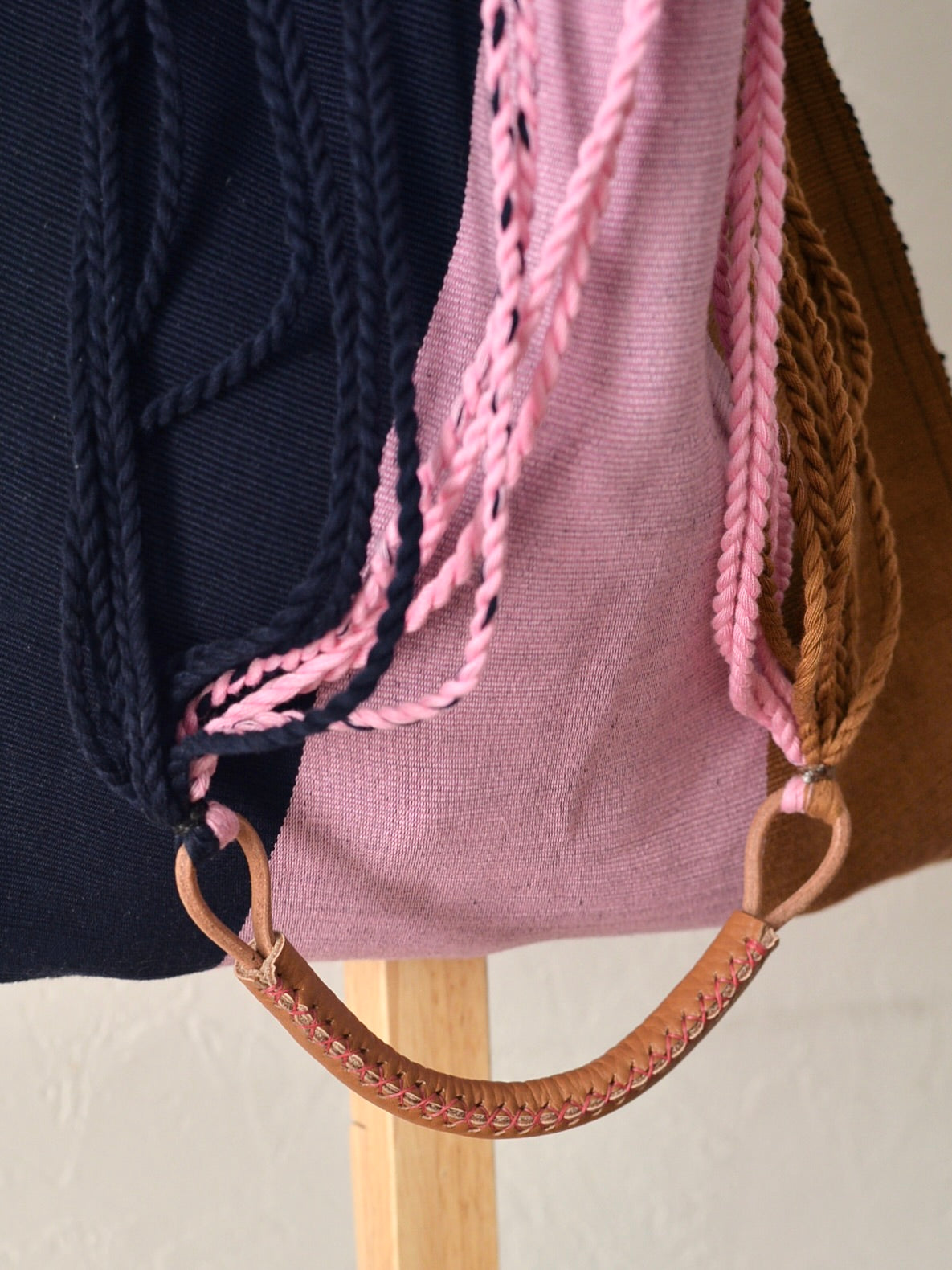 メキシコ ハンモックバッグ レザーハンドル