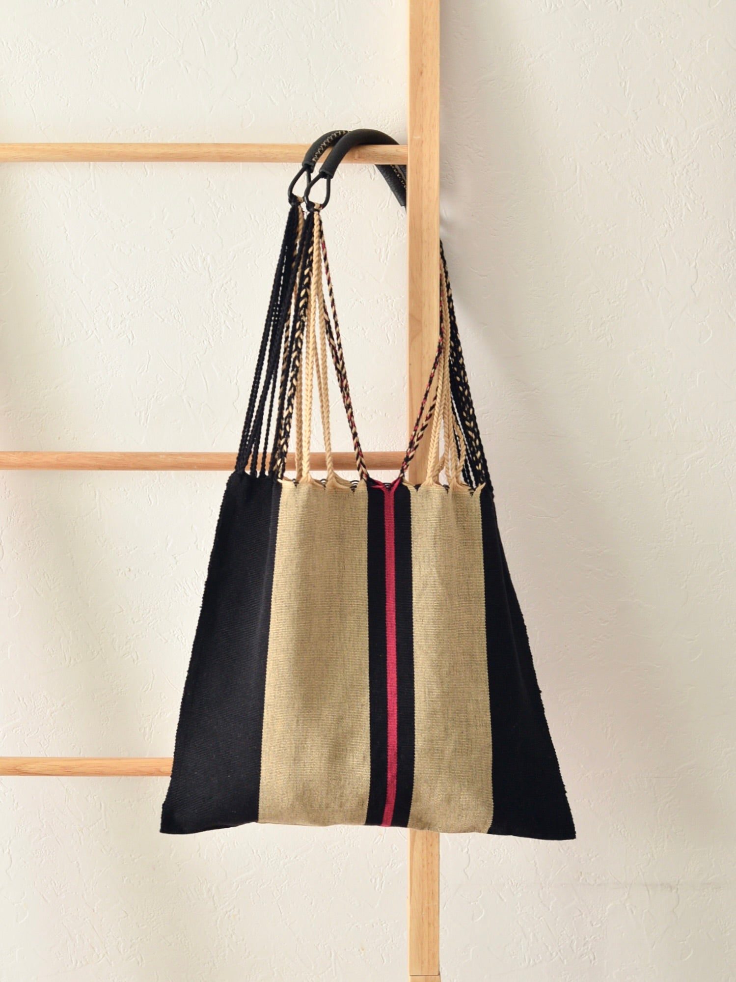 メキシコ ハンモックバッグ レザーハンドル