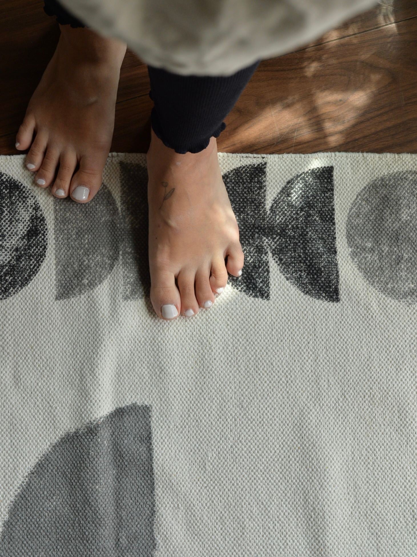 ハンドブロックプリント コットンラグ