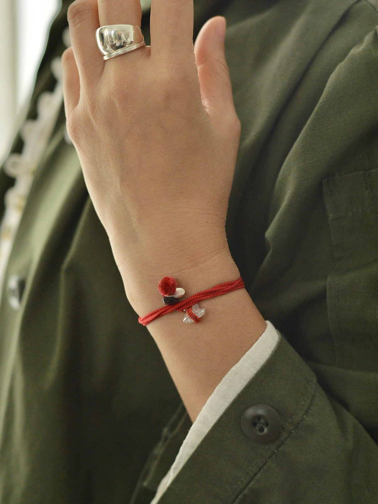 ハーキマーダイヤモンド 3way ネックレス