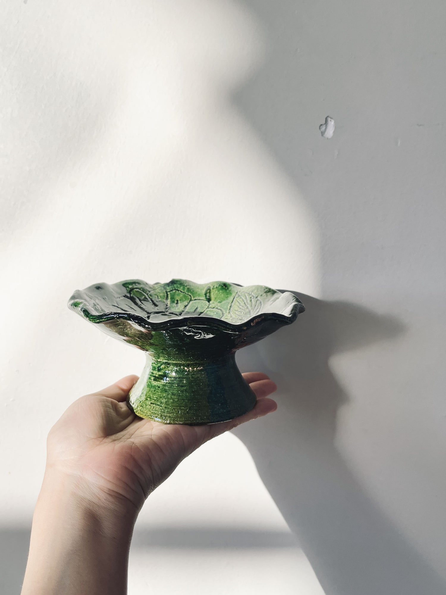 メキシコ 陶器 グリーン