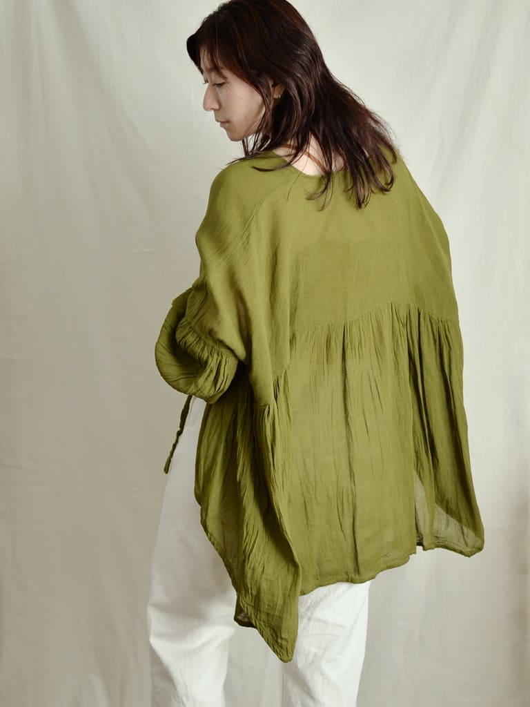 멕시코 코튼 개더블라우스 Romero