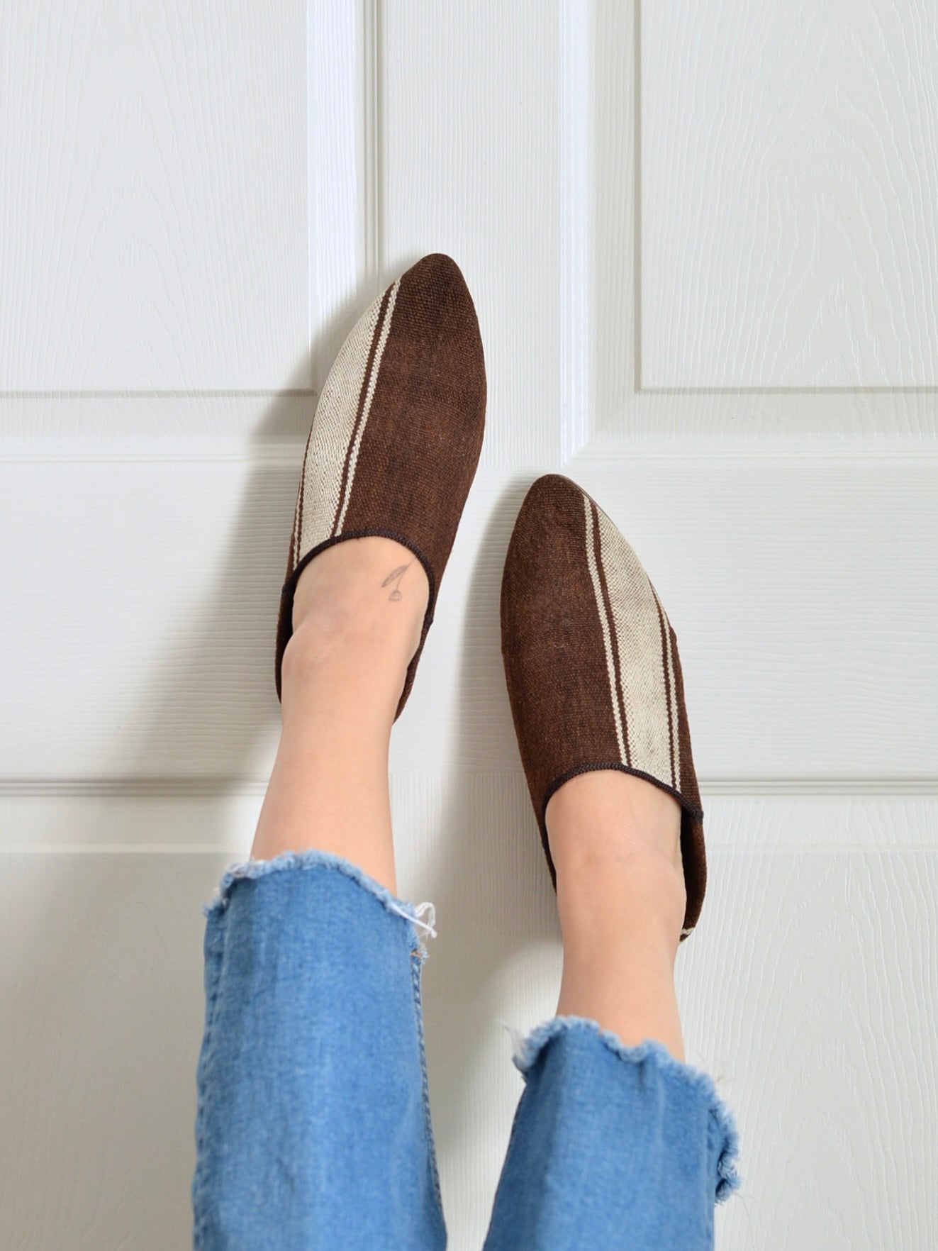 ヴィンテージHIKE 外履きバブーシュ(約24.5~25cm)