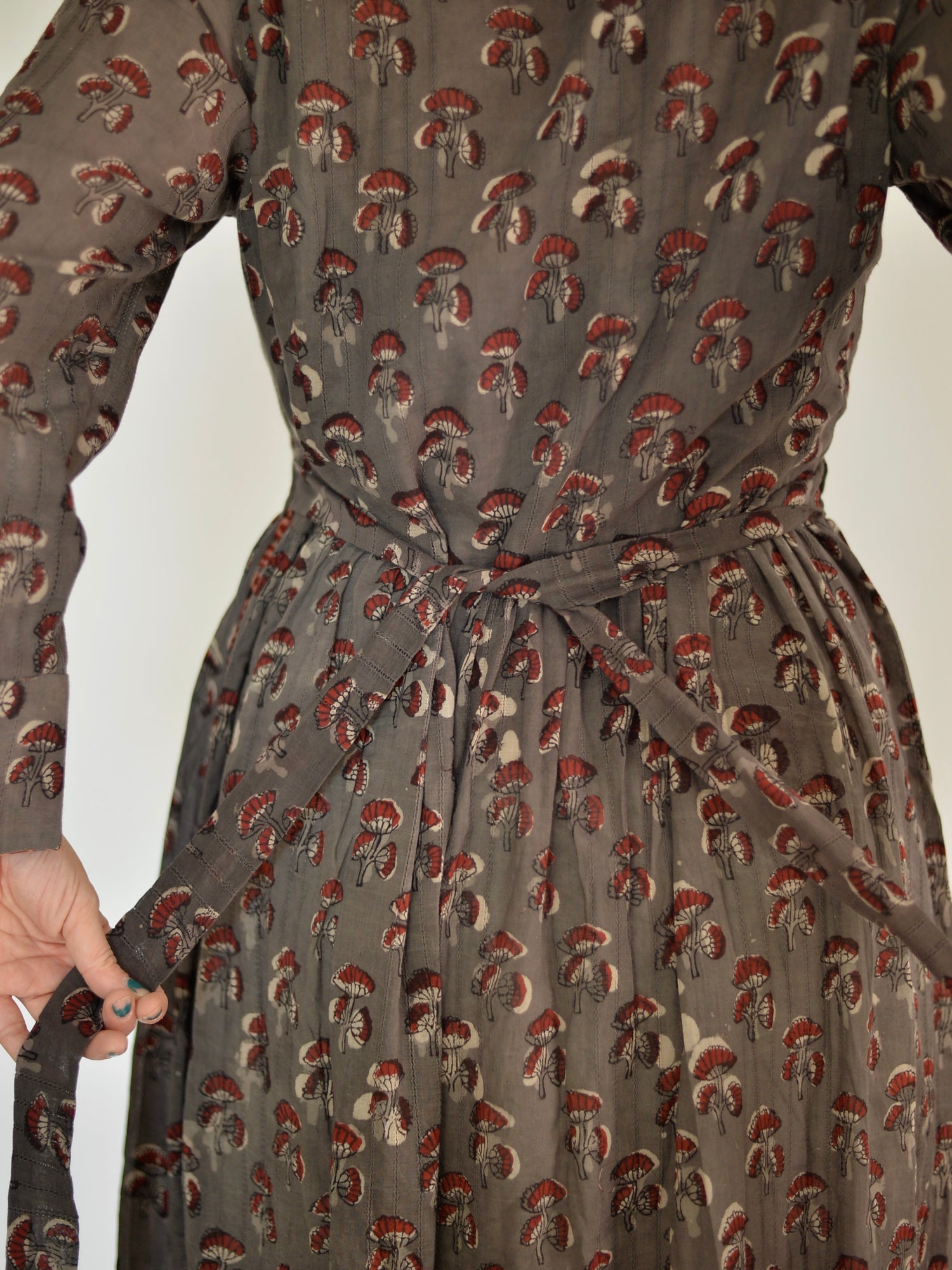 カシュクール ワンピース アジュラック ブロックプリント カシーシュ