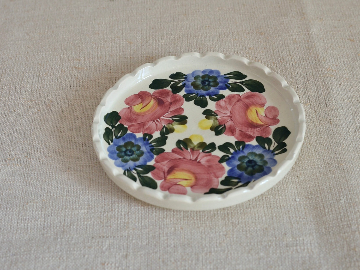 ヴィンテージ ヴウォツワヴェク陶器 プレート 小皿