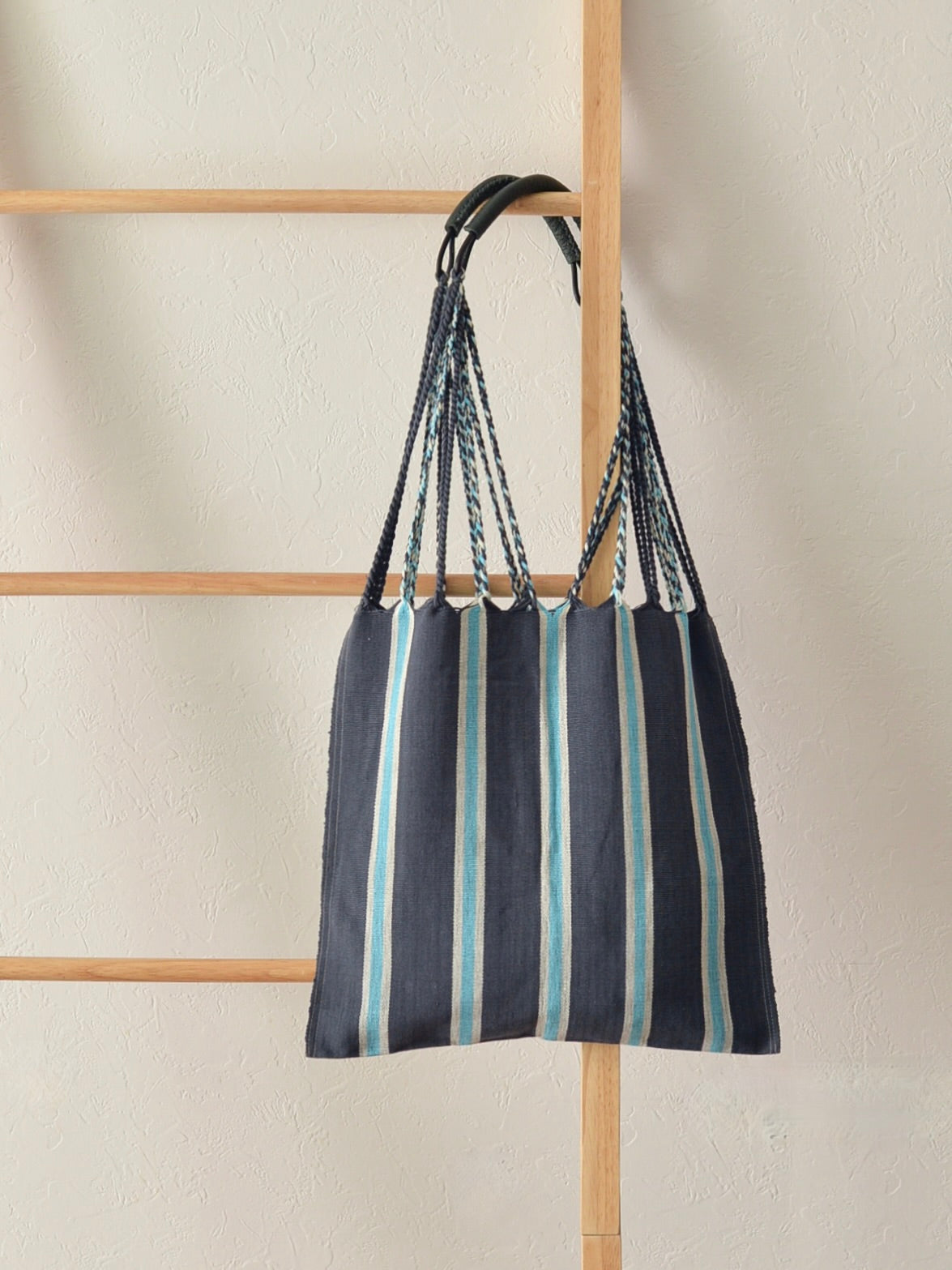 【残り1点】メキシコ ハンモックバッグ レザーハンドル