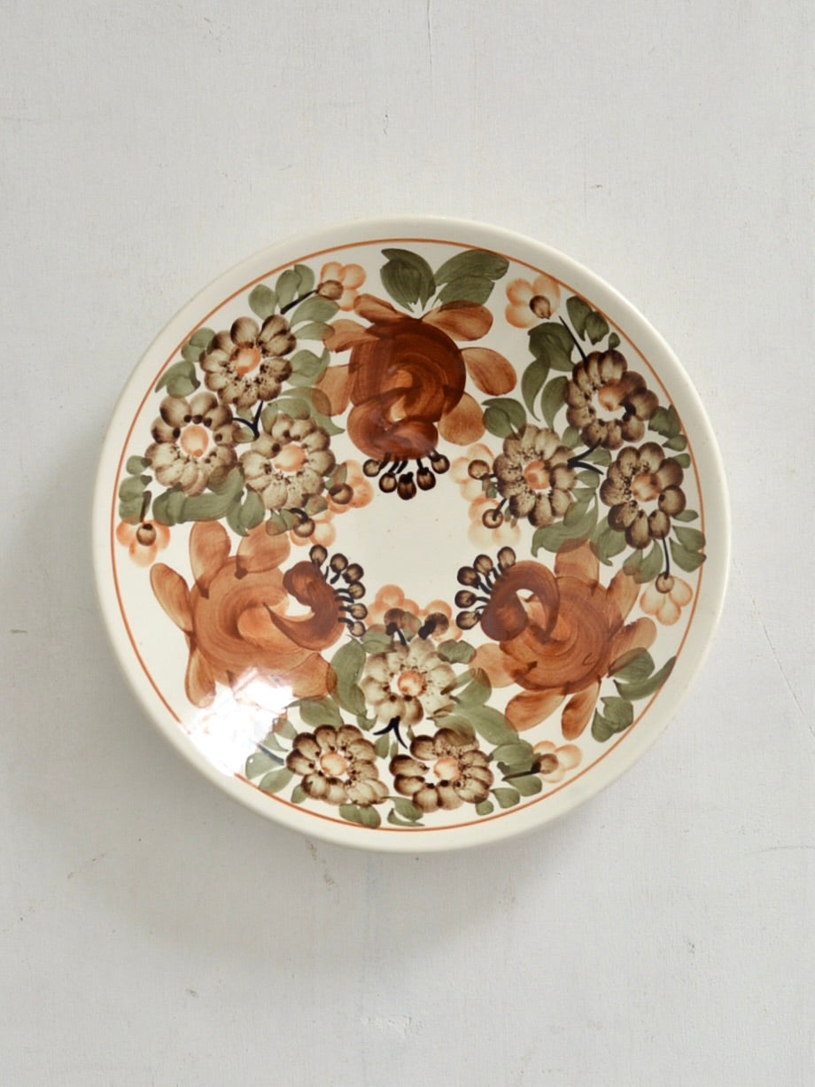 ヴィンテージ ヴウォツワヴェク陶器 中深皿 壁掛け