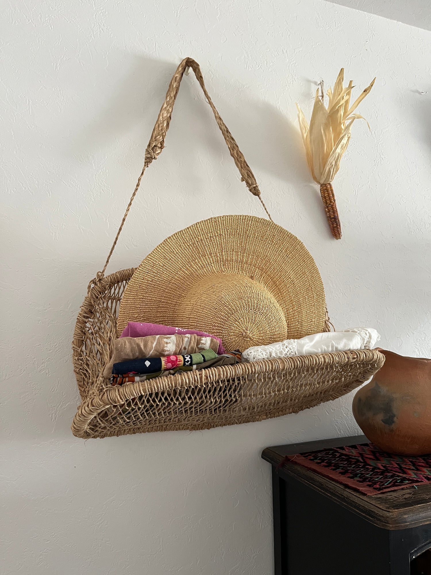 メキシコ ハンギングバスケット 壁掛けかご ラック L