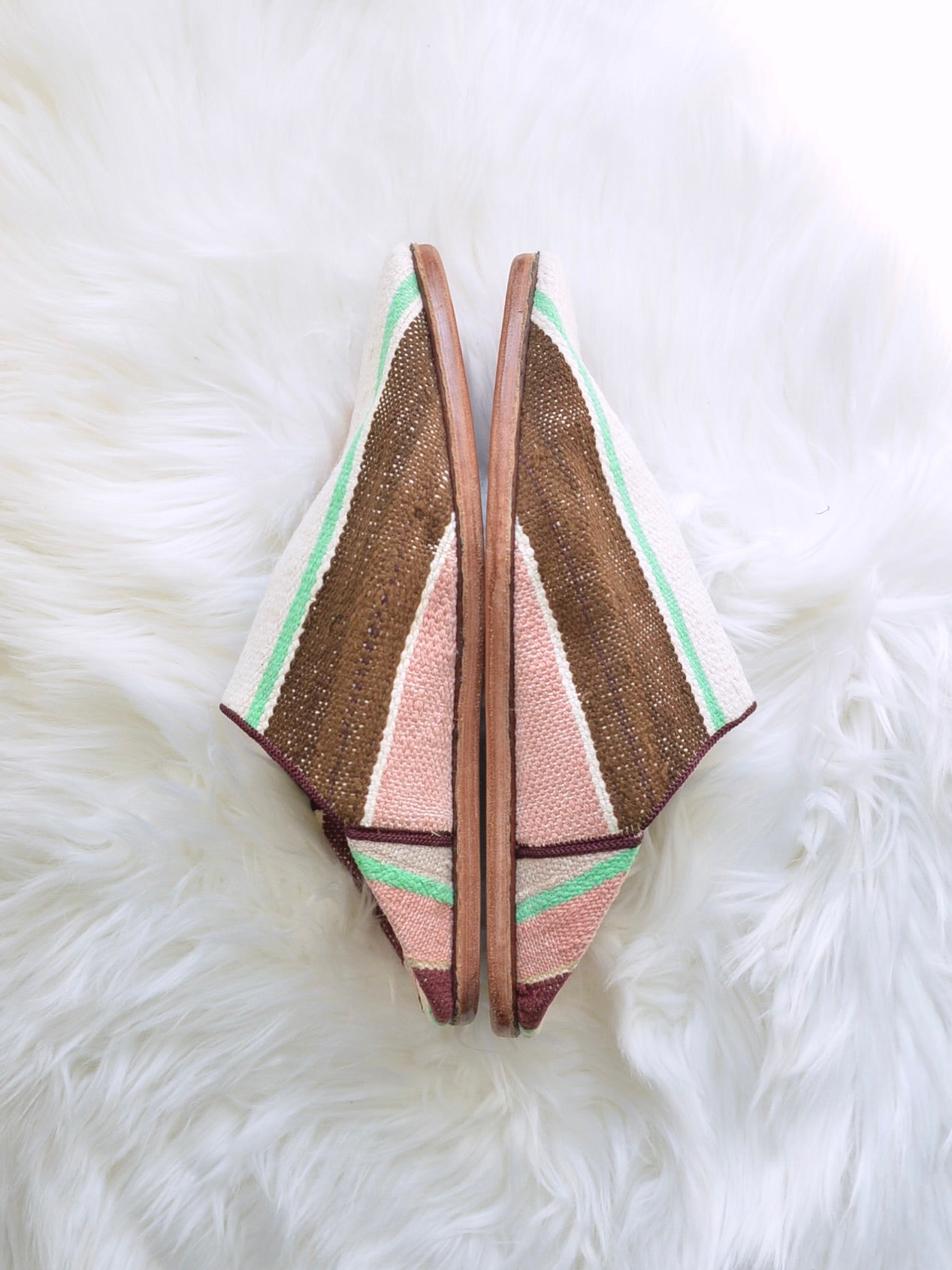 ヴィンテージHIKE 外履きバブーシュ(約24.5~25cm)