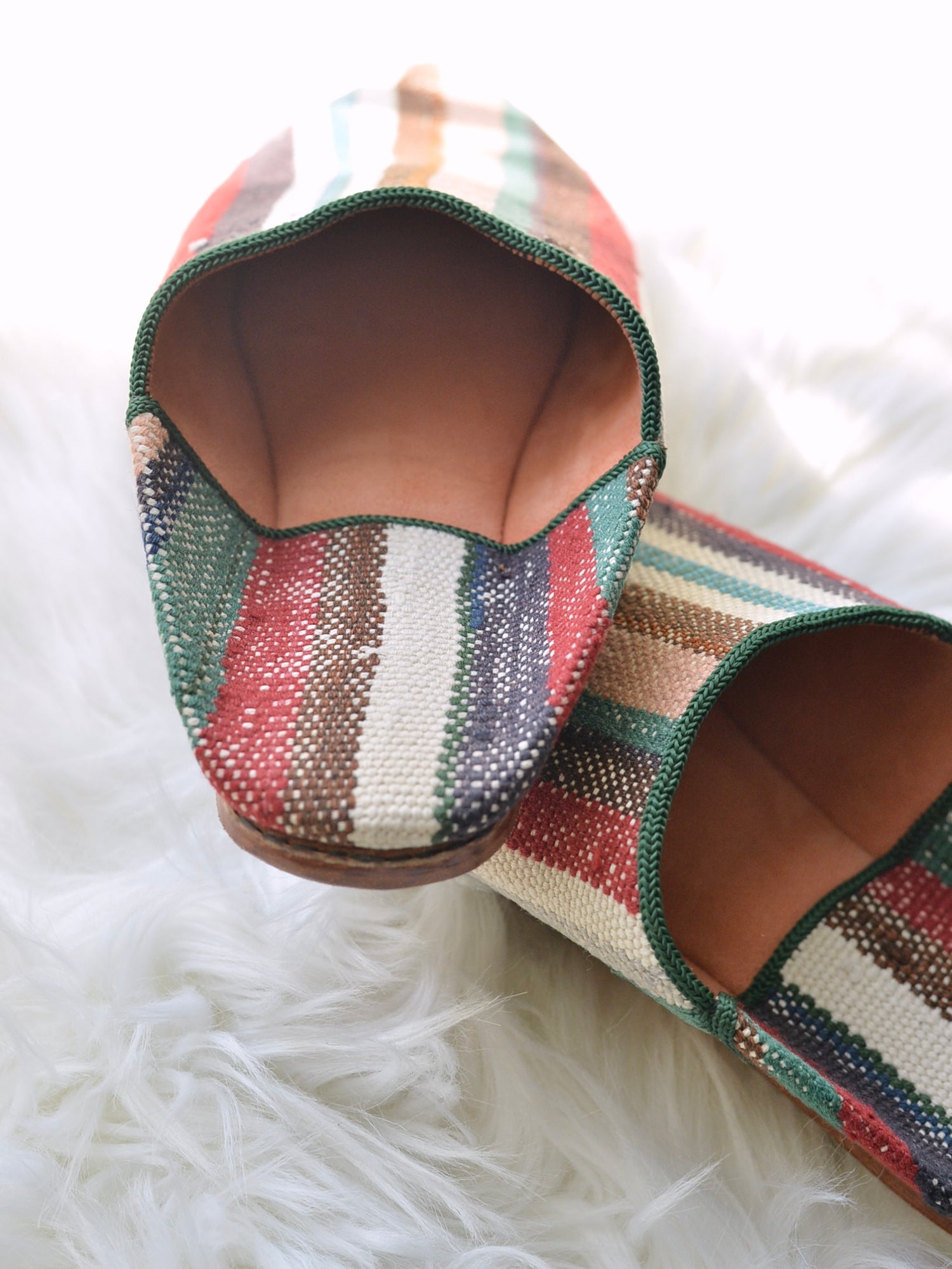 ヴィンテージHIKE 外履きバブーシュ(約24.5cm)