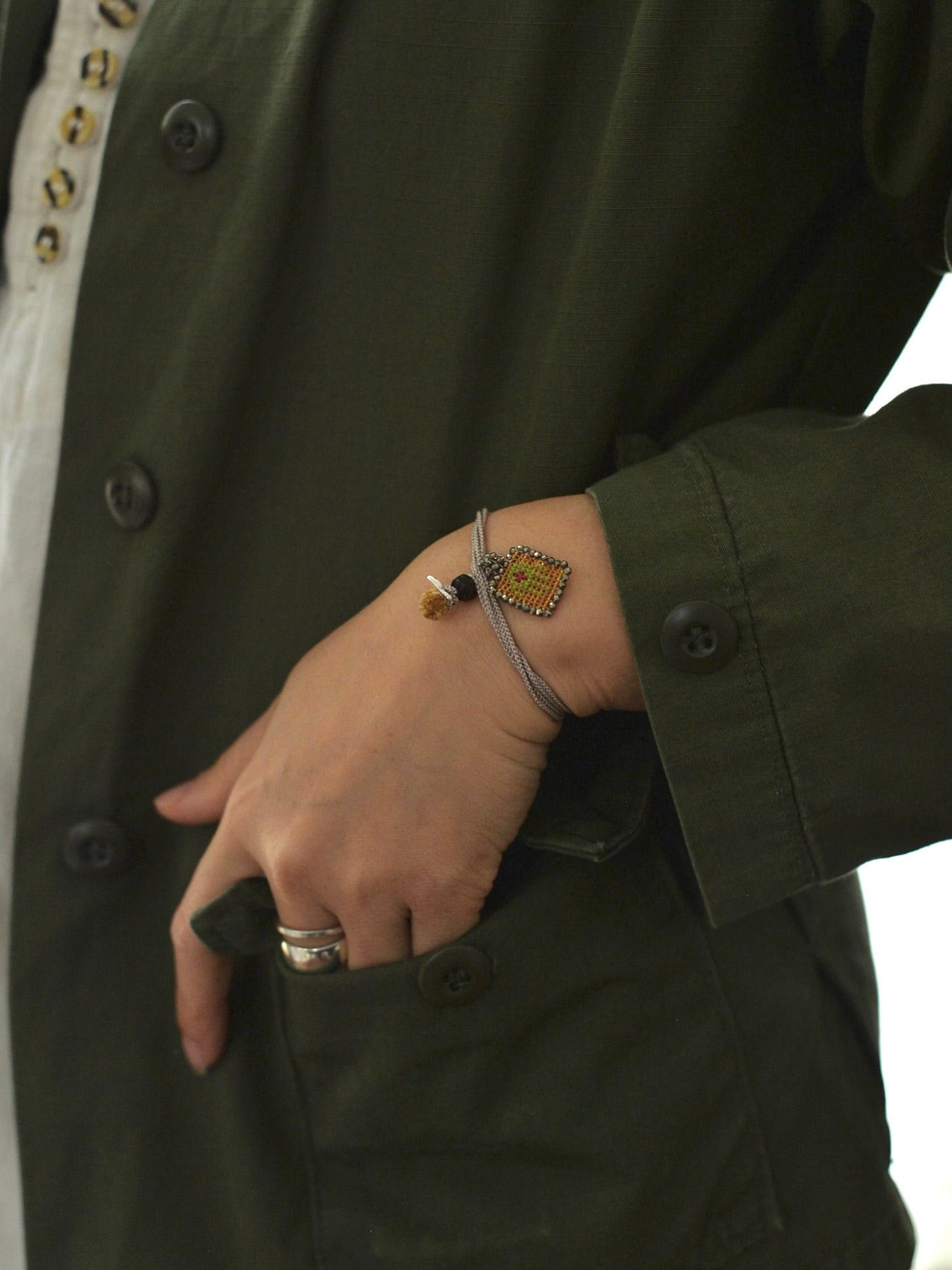 ビーズ刺繍 3way ネックレス