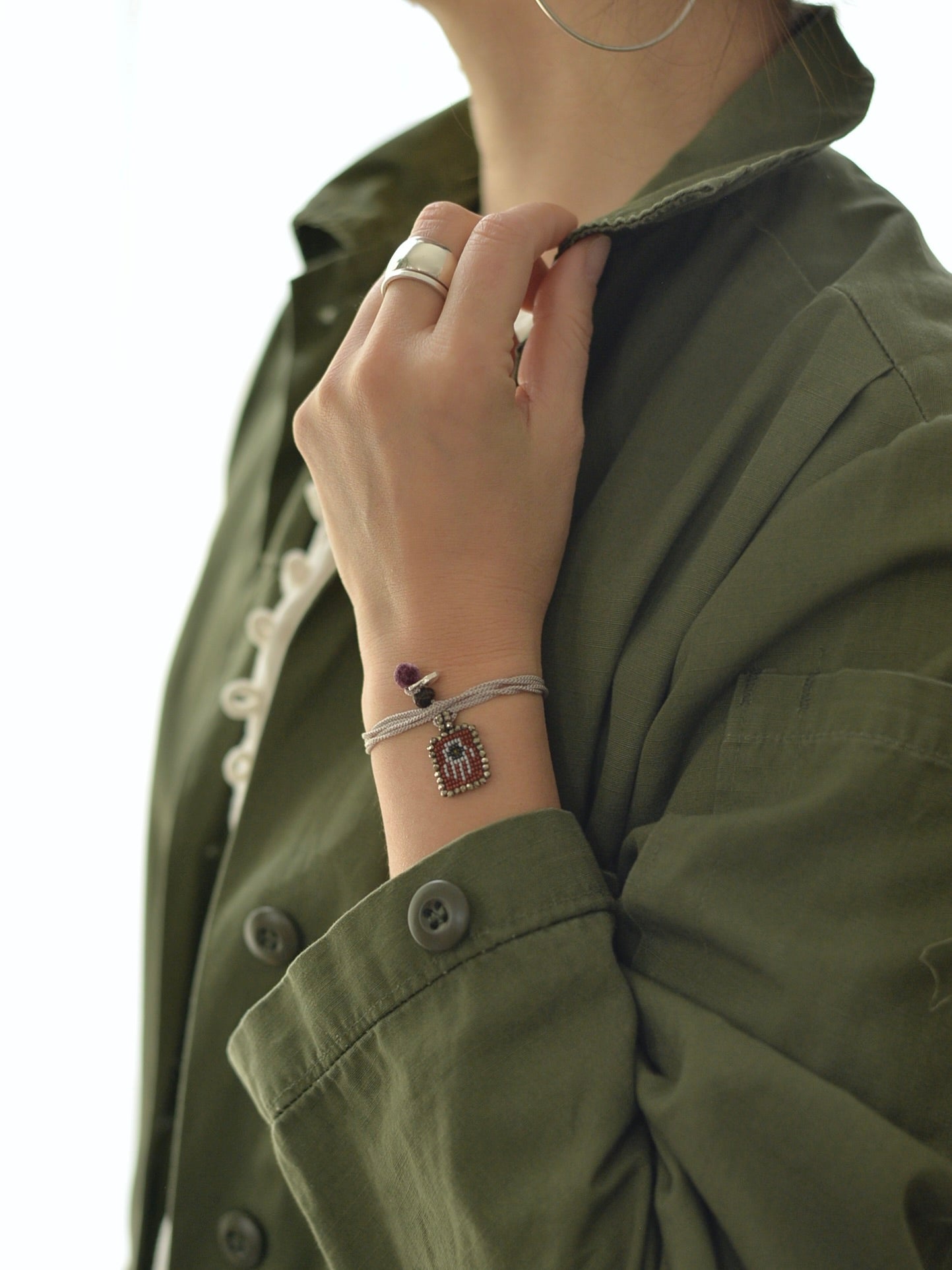 ビーズ刺繍 3way ネックレス