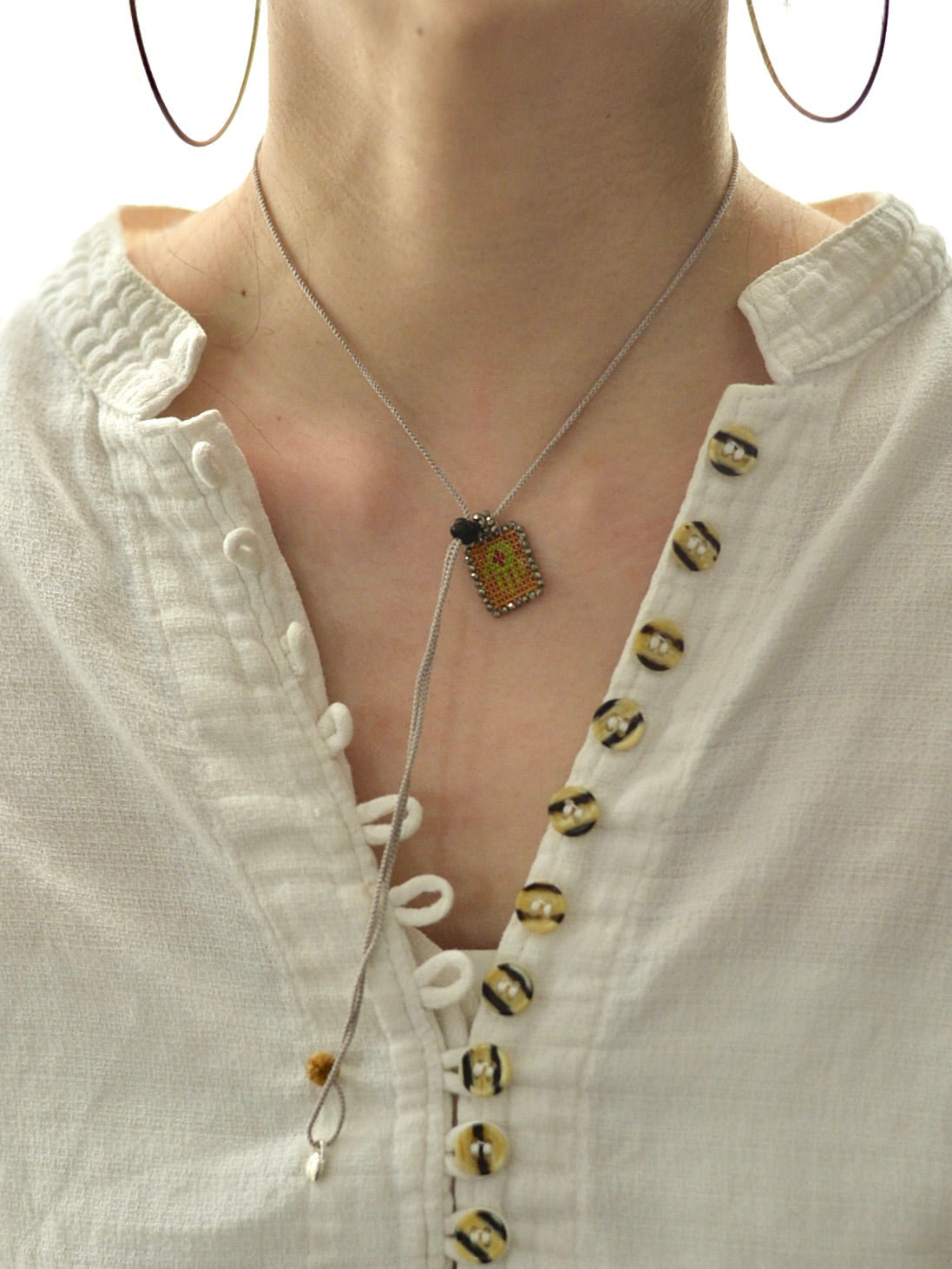 ビーズ刺繍 3way ネックレス