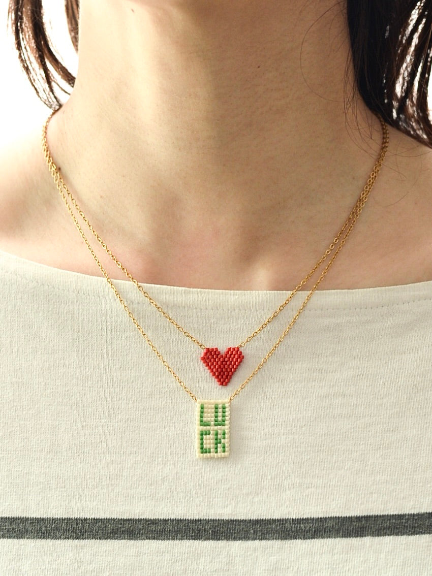 LUCK ビーズネックレス