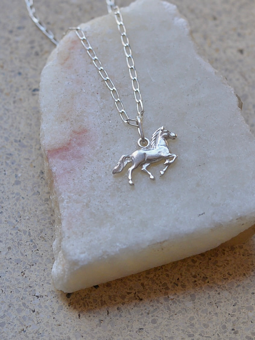 【1/22頃発送予定】Mexican Silver925 Horseチャーム ネックレス