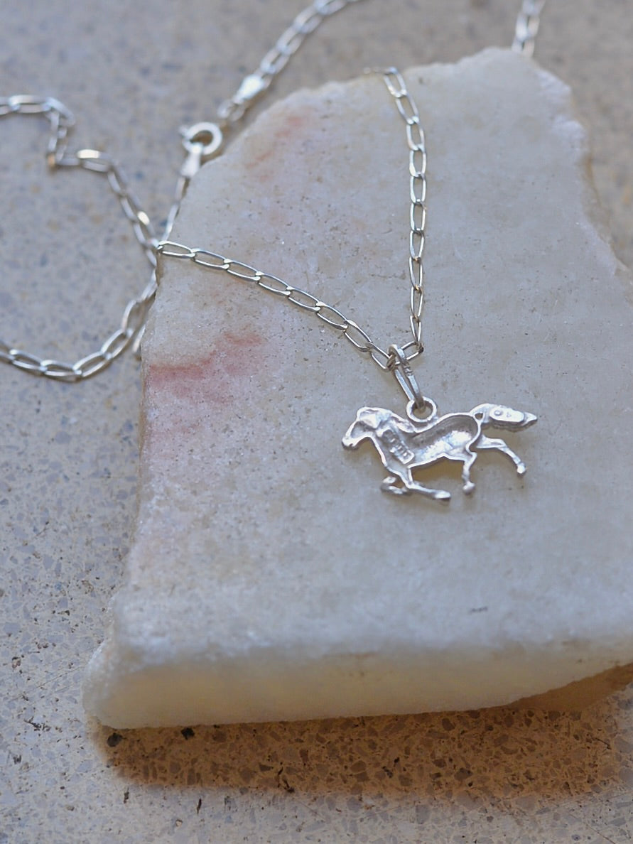 【1/22頃発送予定】Mexican Silver925 Horseチャーム ネックレス