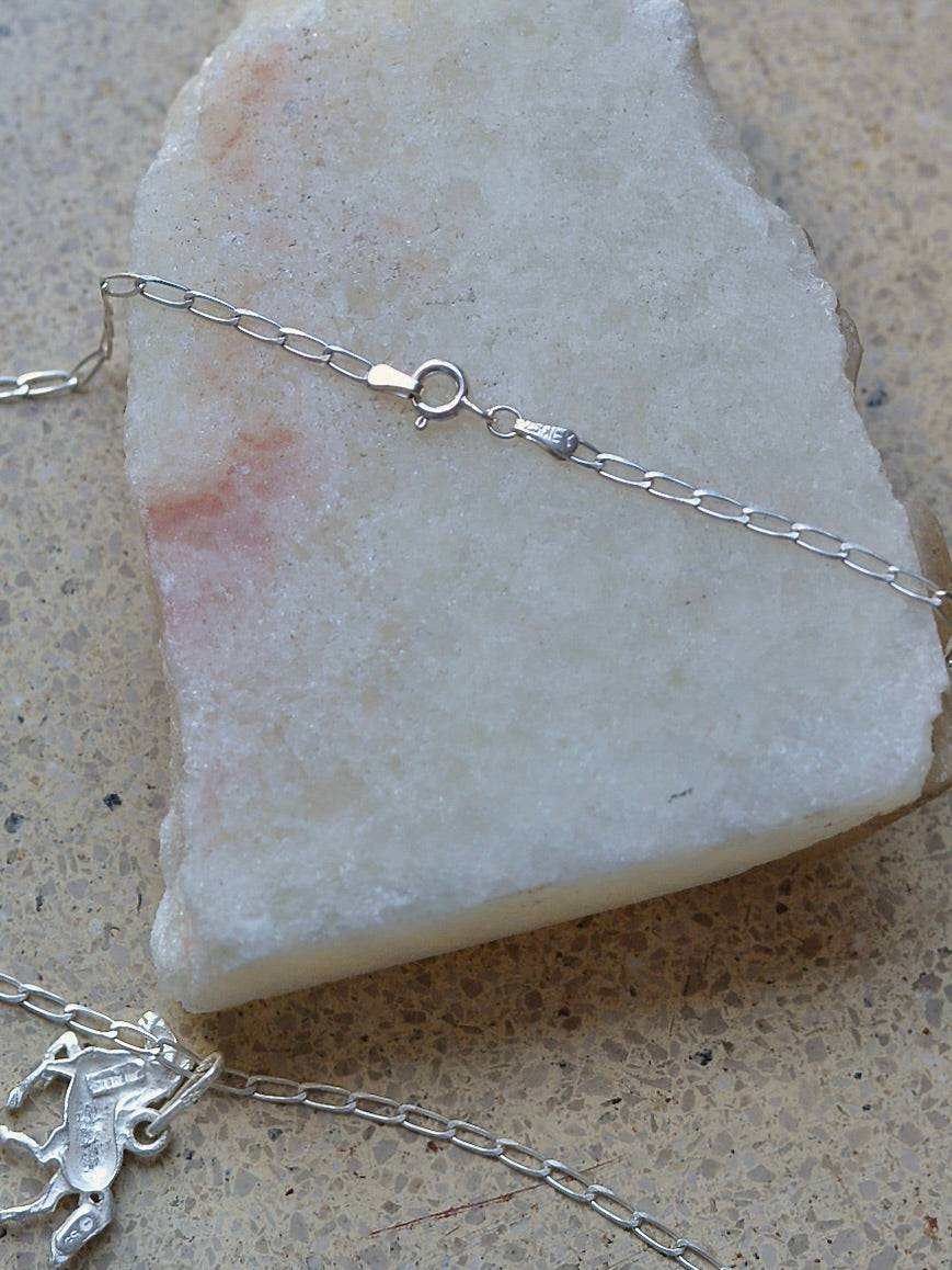 【1/22頃発送予定】Mexican Silver925 Horseチャーム ネックレス