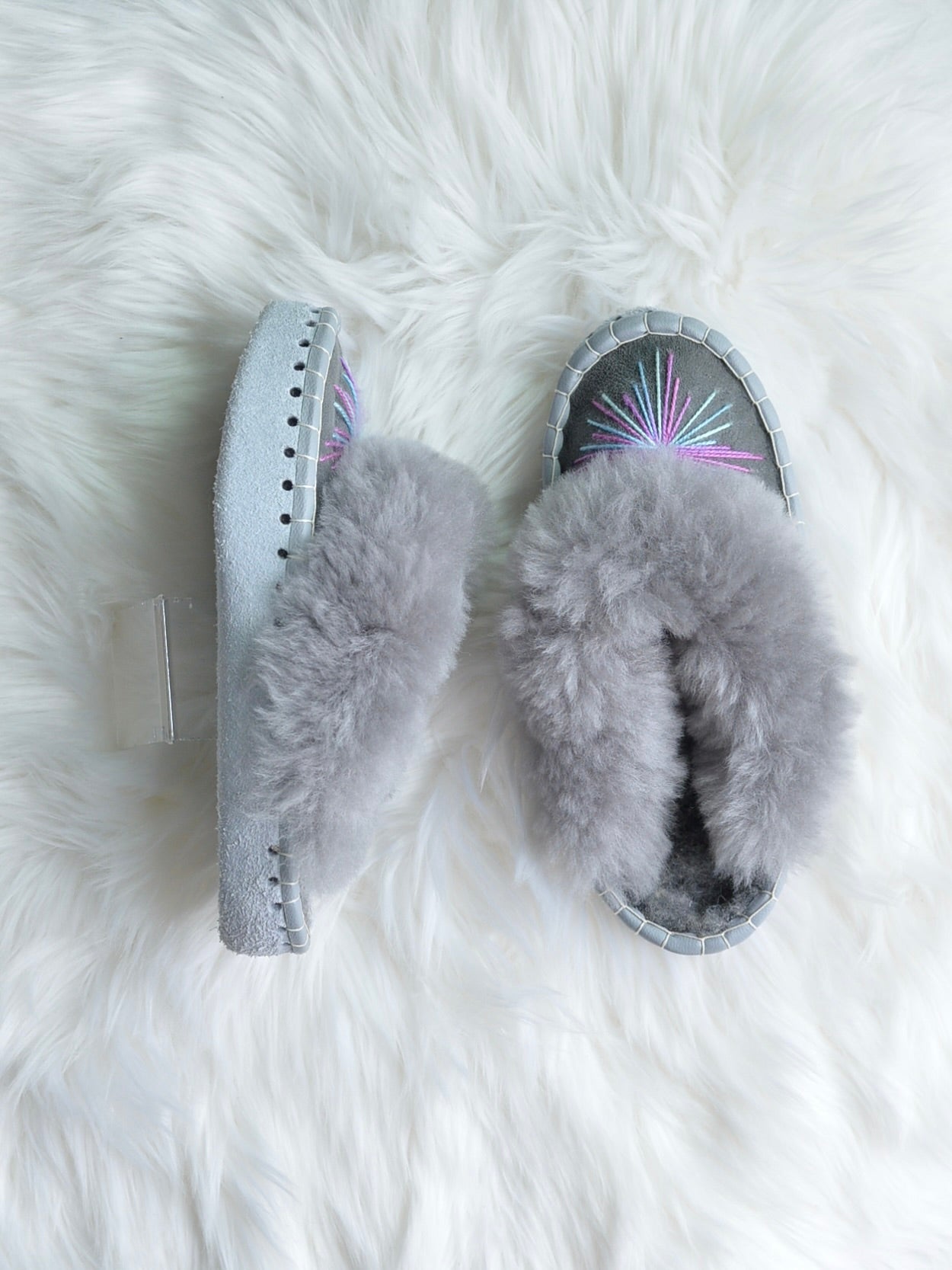 シープスキン ルームシューズ【スリッパタイプ】(約23cm)