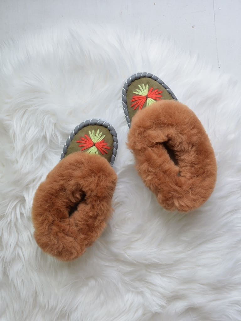 Kids シープスキン ルームシューズ (約20cm)