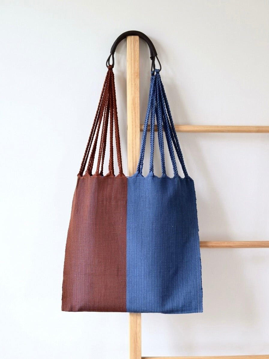 メキシコ ハンモックバッグ レザーハンドル