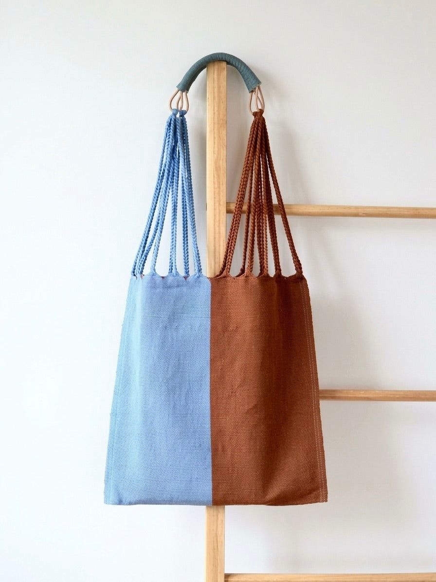 メキシコ ハンモックバッグ レザーハンドル