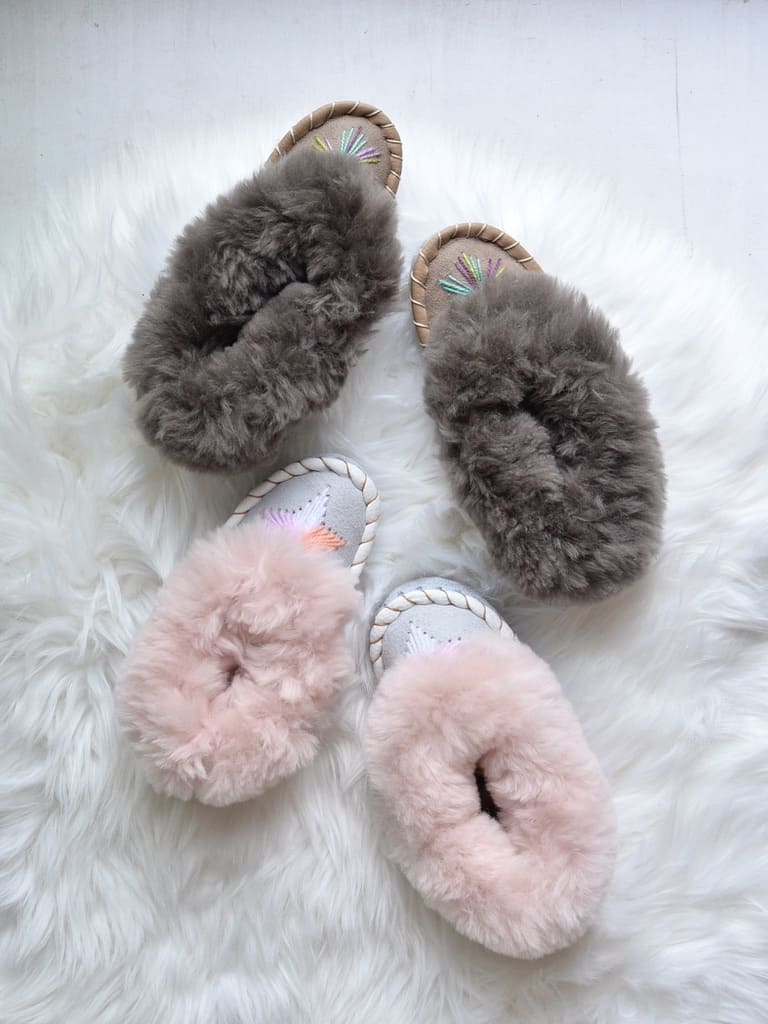 Kids シープスキン ルームシューズ (約18cm)