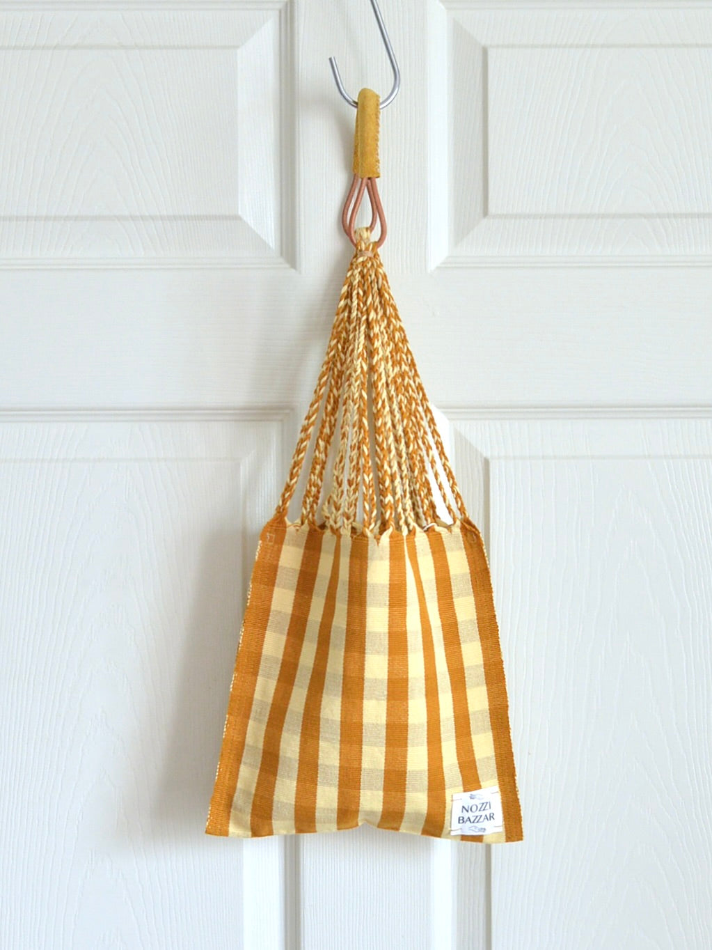 【残り1点】メキシコ ハンモックバッグ レザーハンドル S【MUSTARD】