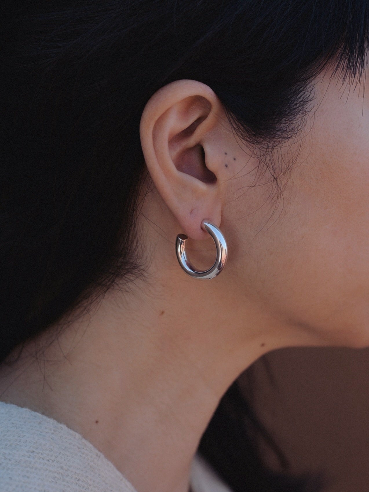 【1/23頃発送予定】Mexican Silver925 フープピアス S