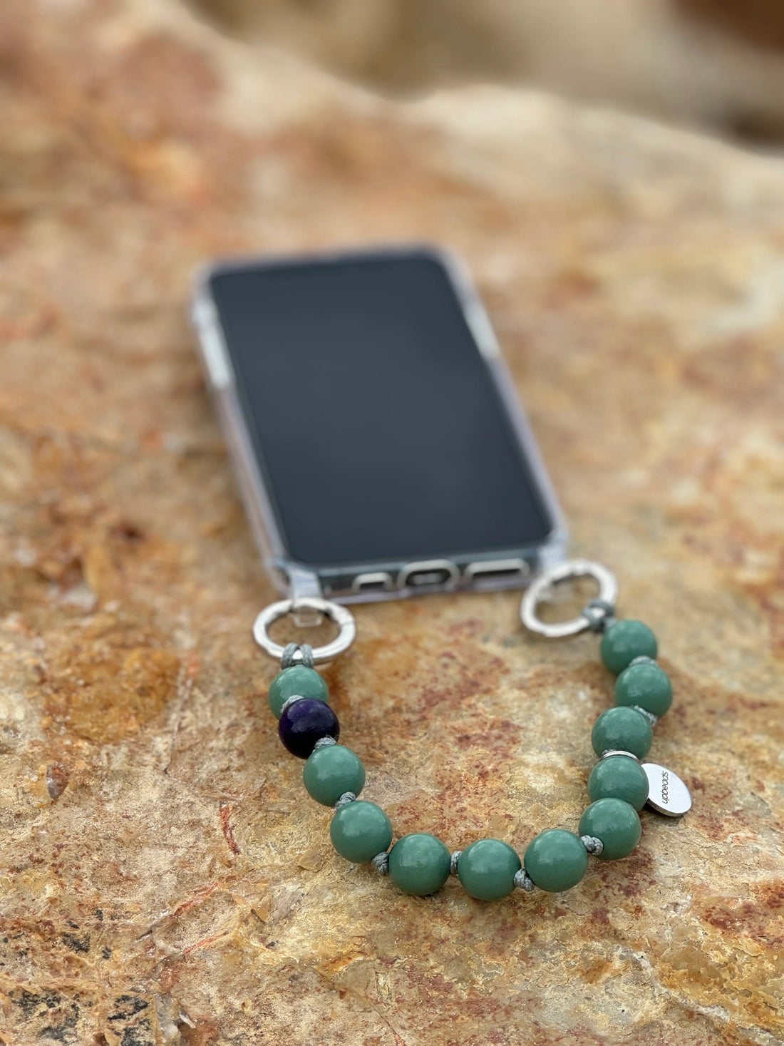 upbeads アップビーズ スマホストラップ MINI【SAGE】