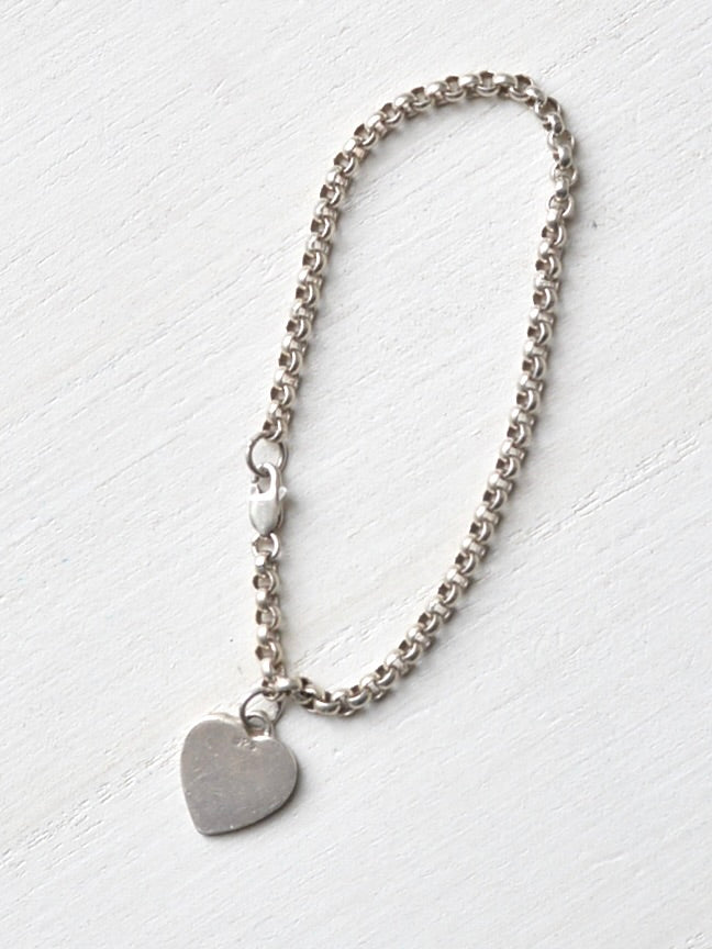 ヴィンテージ ハートブレスレット Silver925