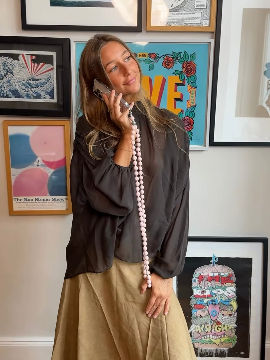 upbeads アップビーズ スマホショルダー 携帯ストラップ BLUSH