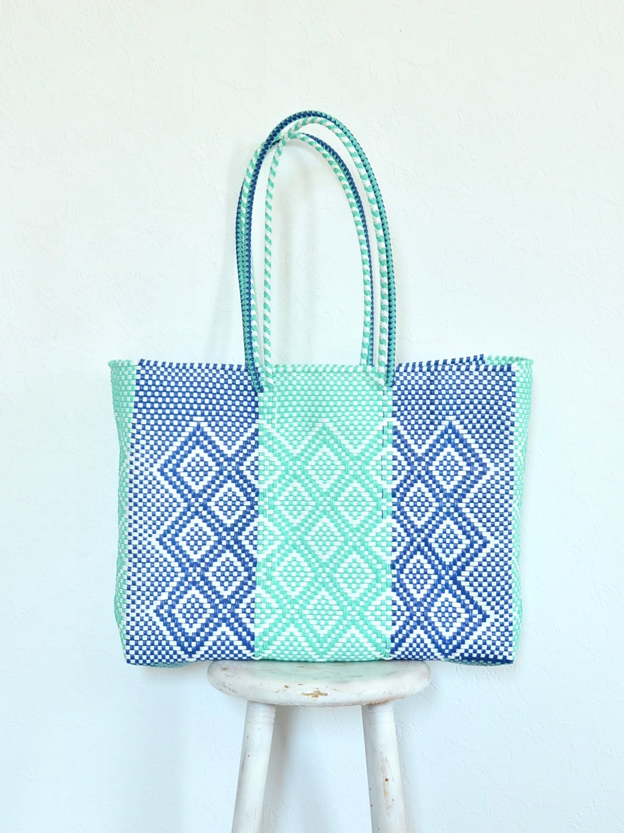 【残り1点】メキシコ メルカドバッグ XL ロングハンドル