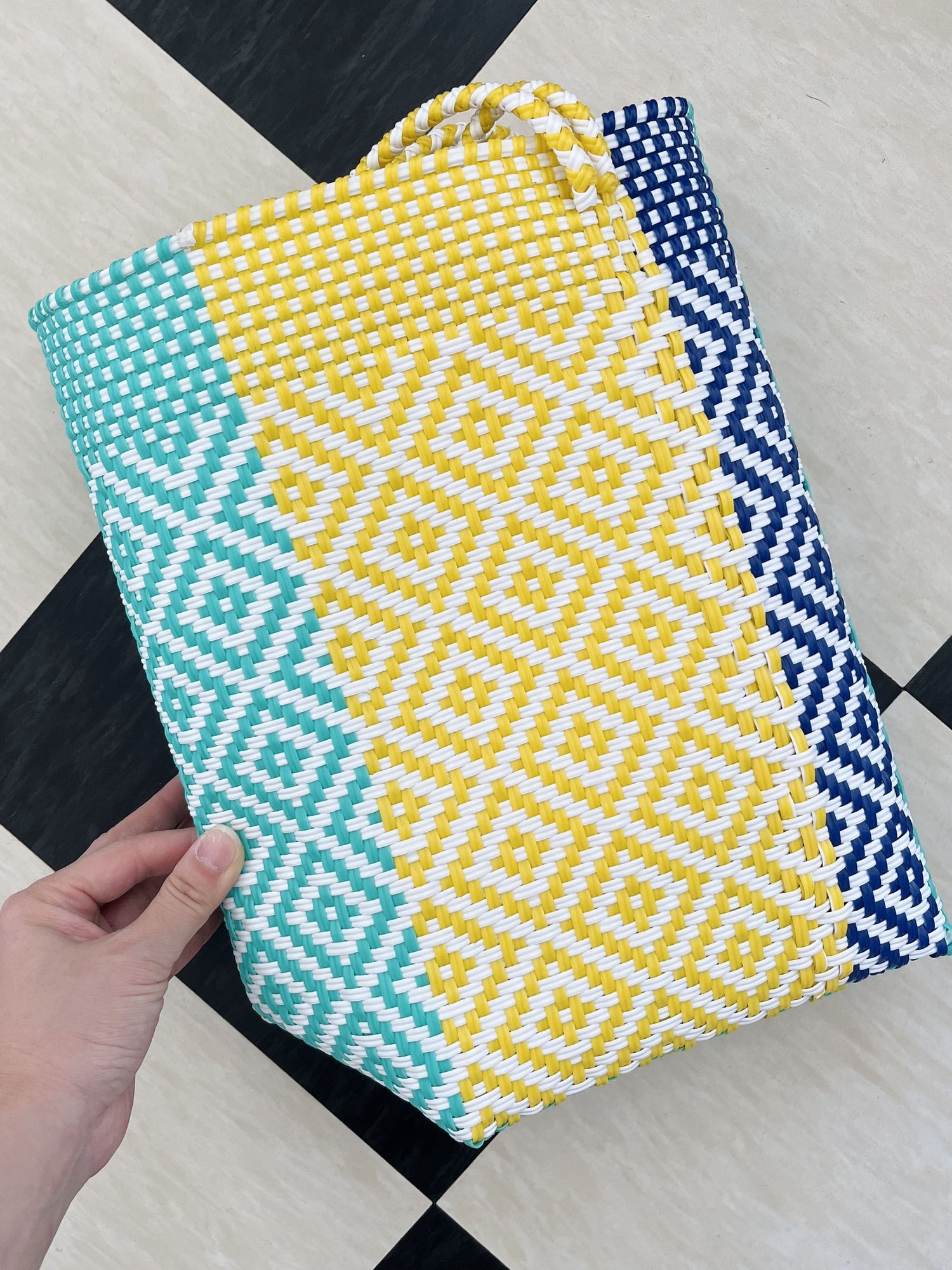 【残り1点】メキシコ メルカドバッグ XL ロングハンドル