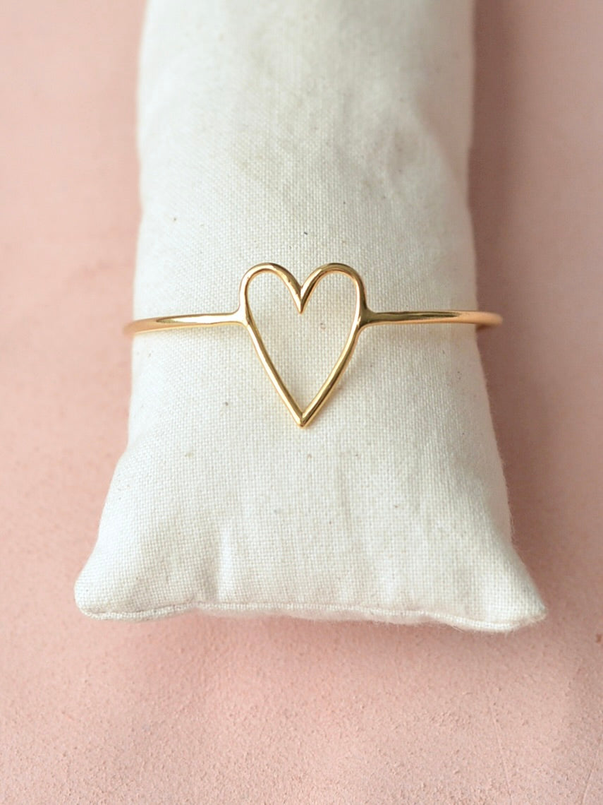 ハートラインバングル