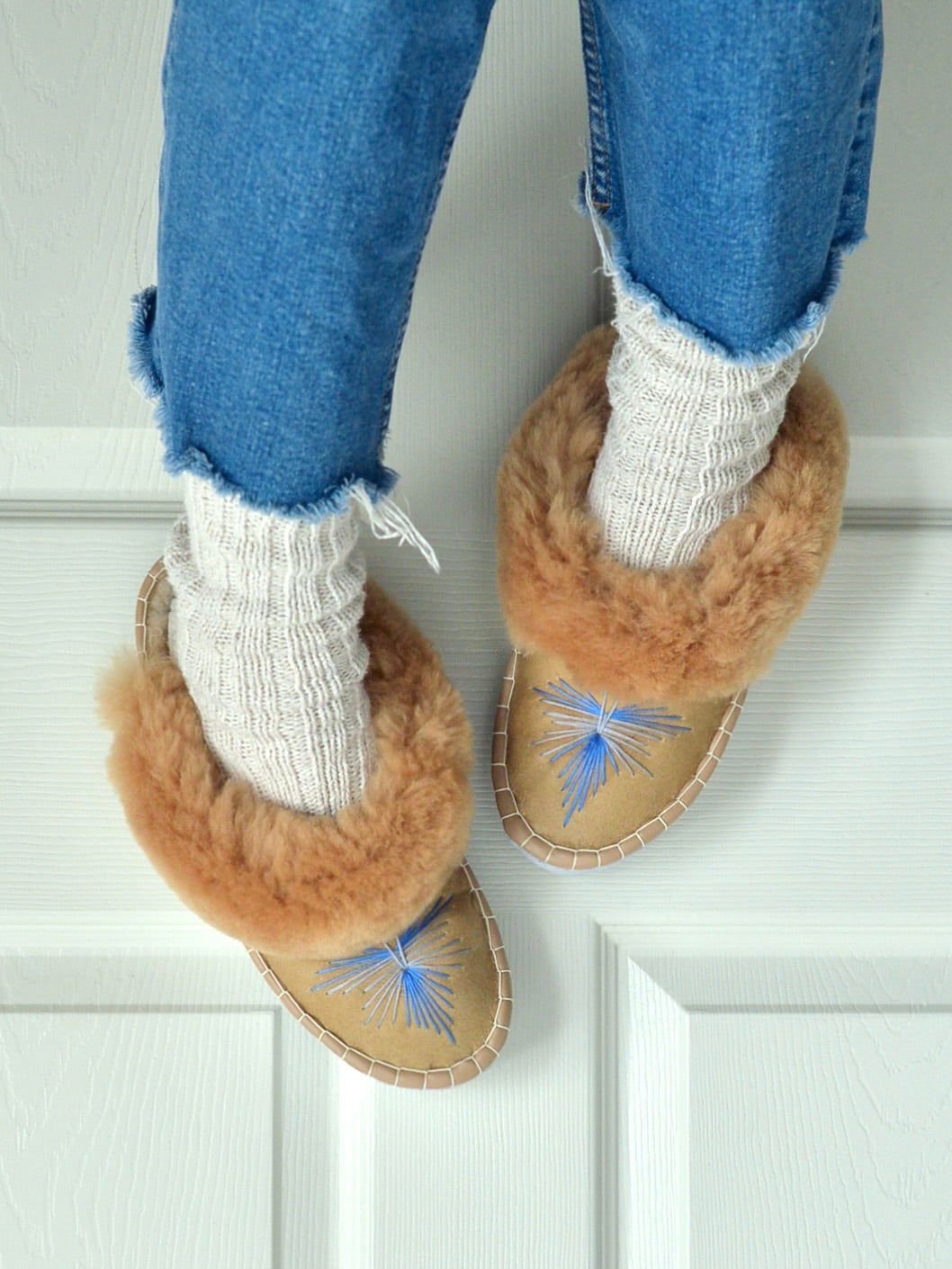 シープスキン ルームシューズ【スリッパタイプ】