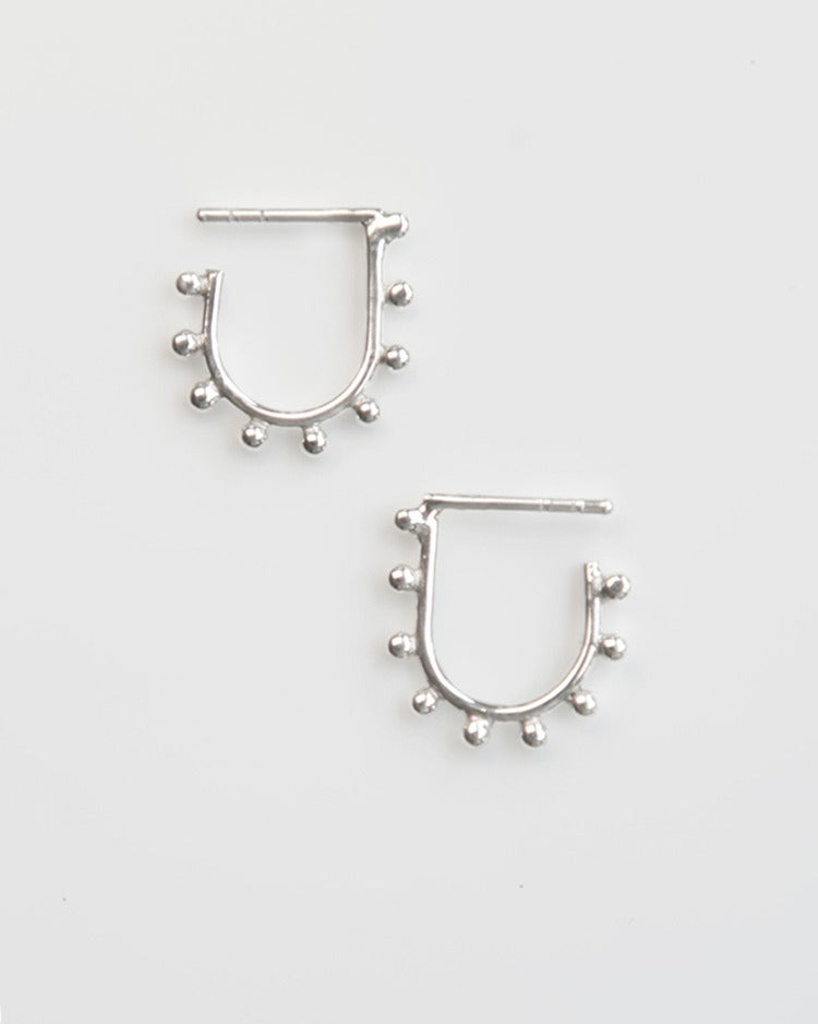 【残り1点】シルバードット フープピアス