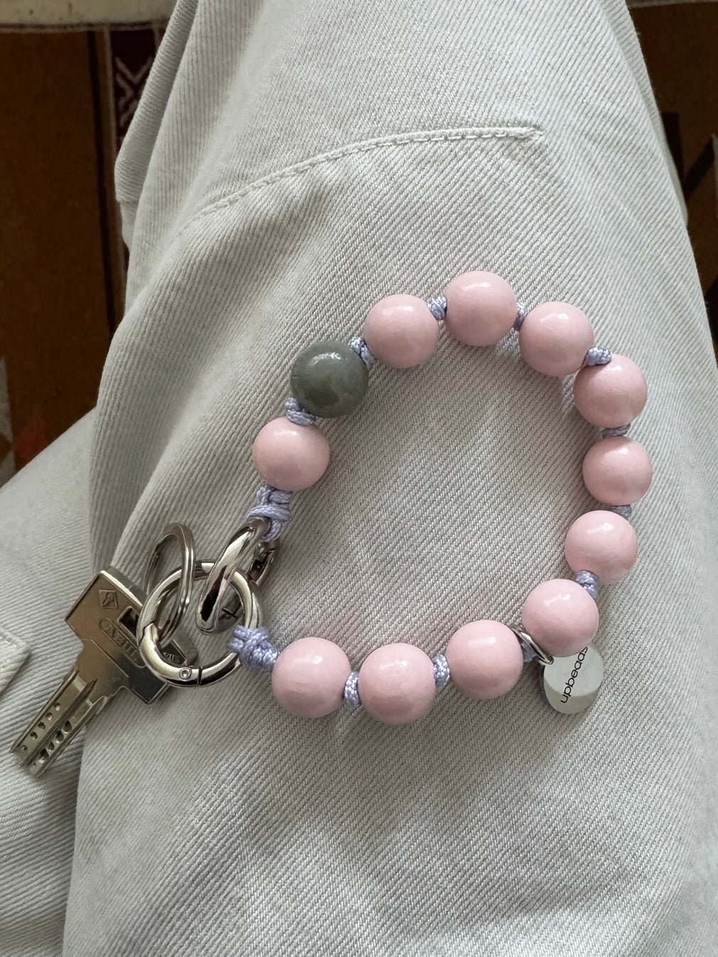 upbeads アップビーズ スマホストラップ MINI【BLUSH】