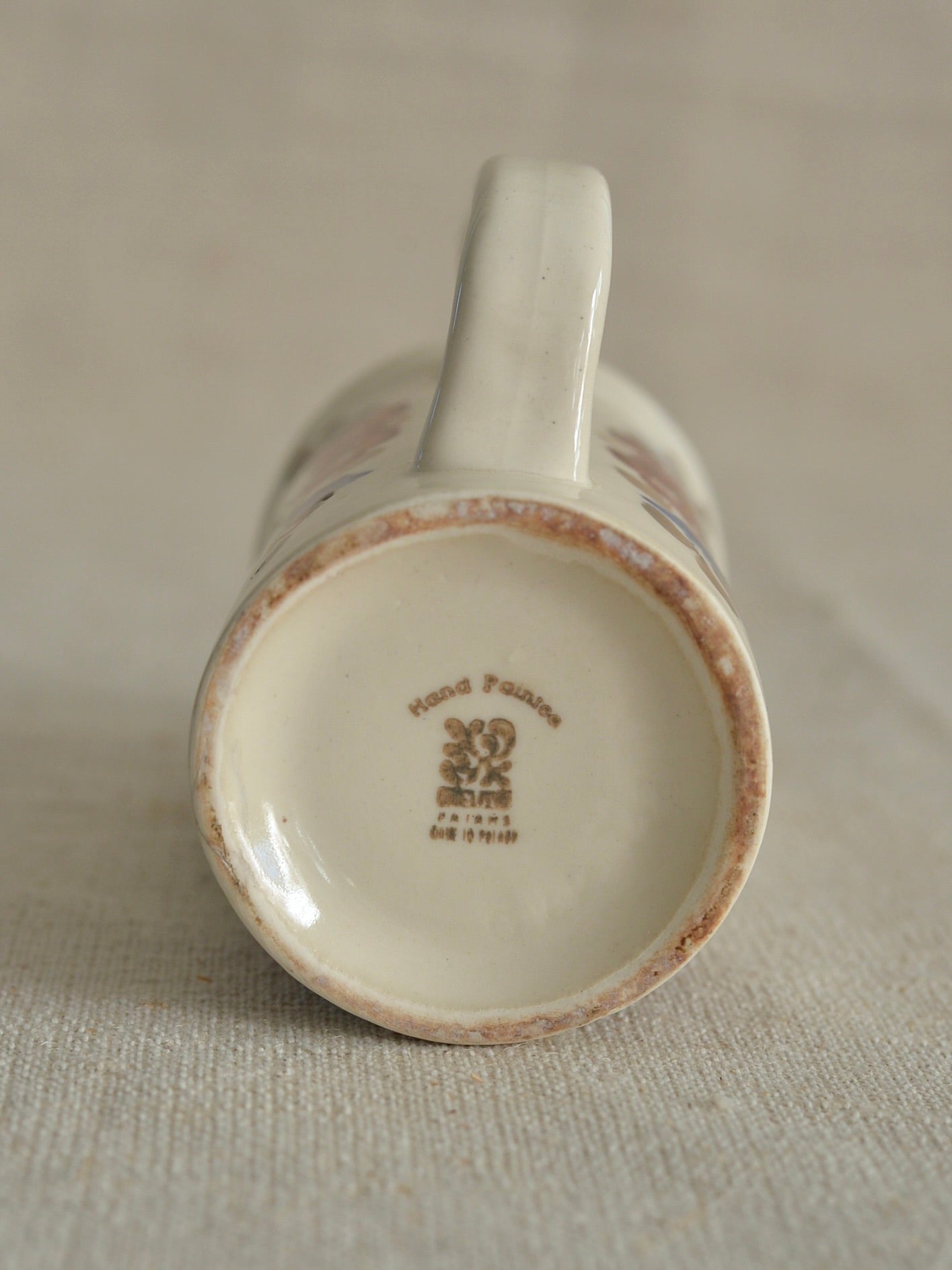 ヴィンテージ ヴウォツワヴェク陶器 ピッチャー