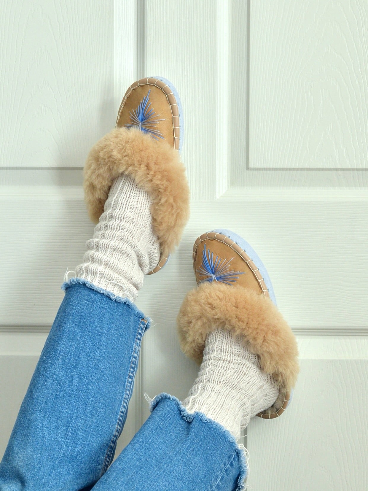 シープスキン ルームシューズ【スリッパタイプ】