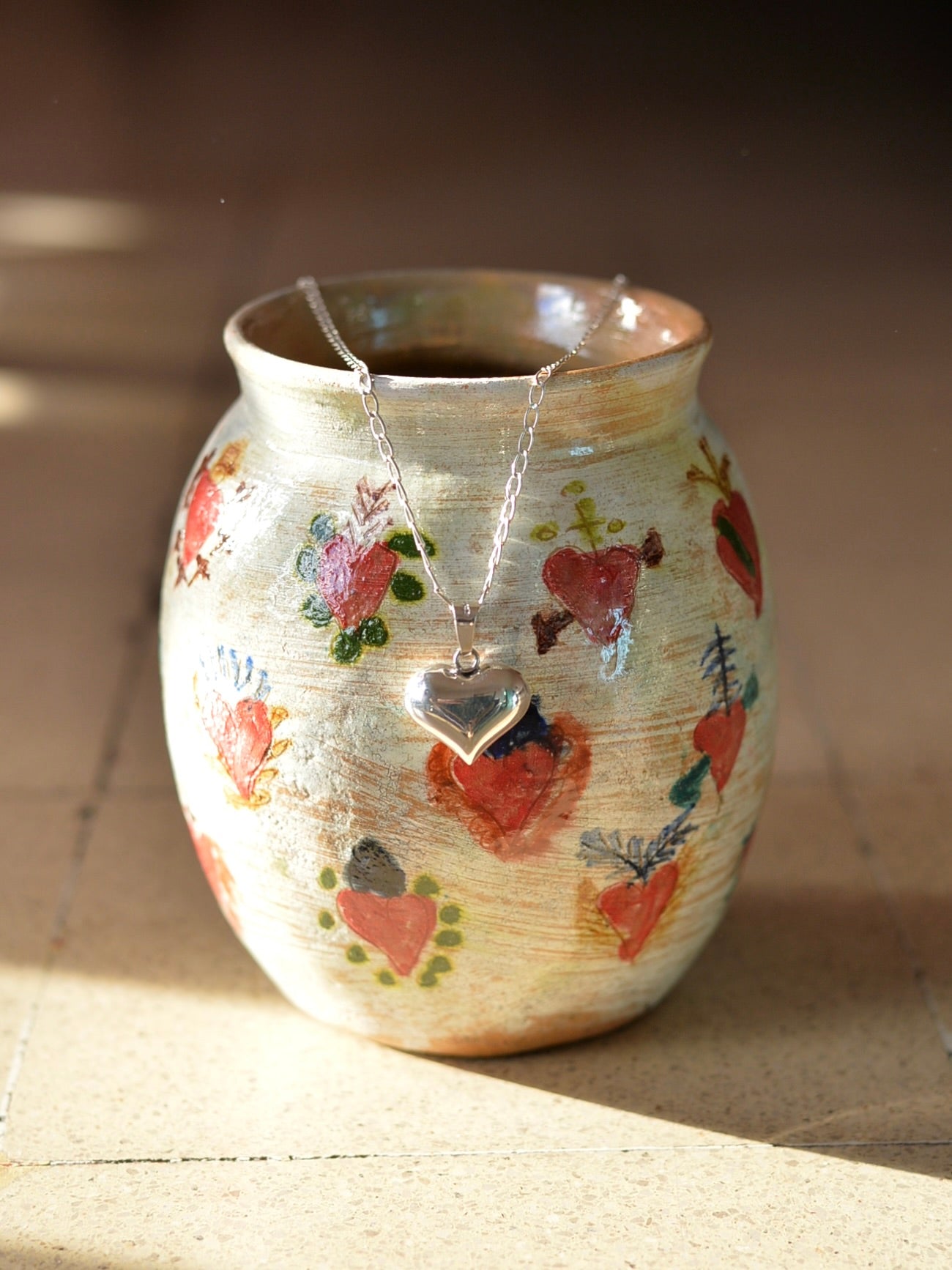 【1/22頃発送予定】Mexican Silver925 ハートネックレス