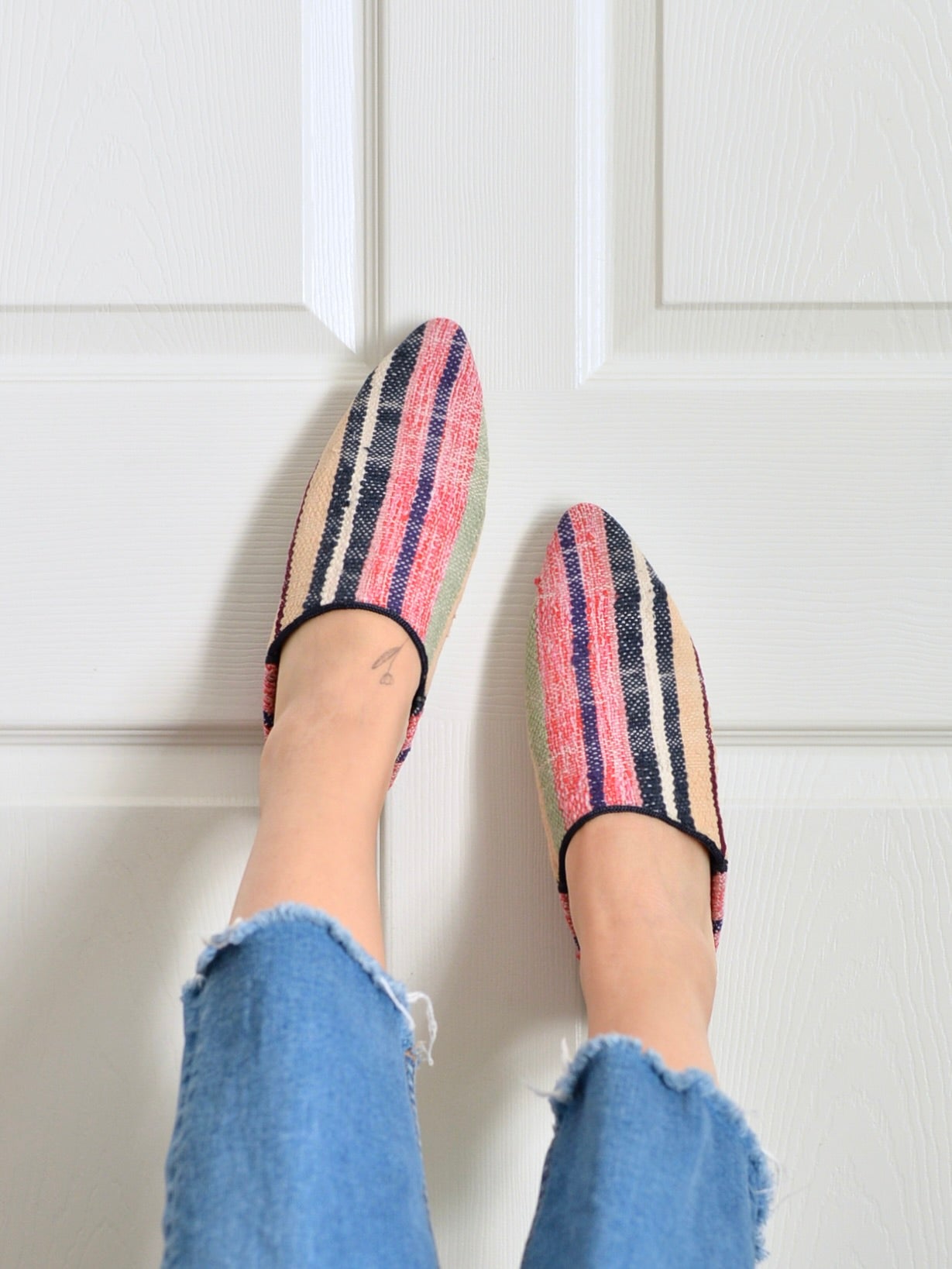 ヴィンテージHIKE 外履きバブーシュ(約24cm)