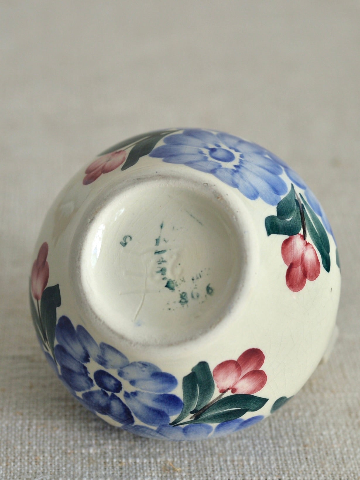 ヴィンテージ ヴウォツワヴェク陶器 フラワーベース