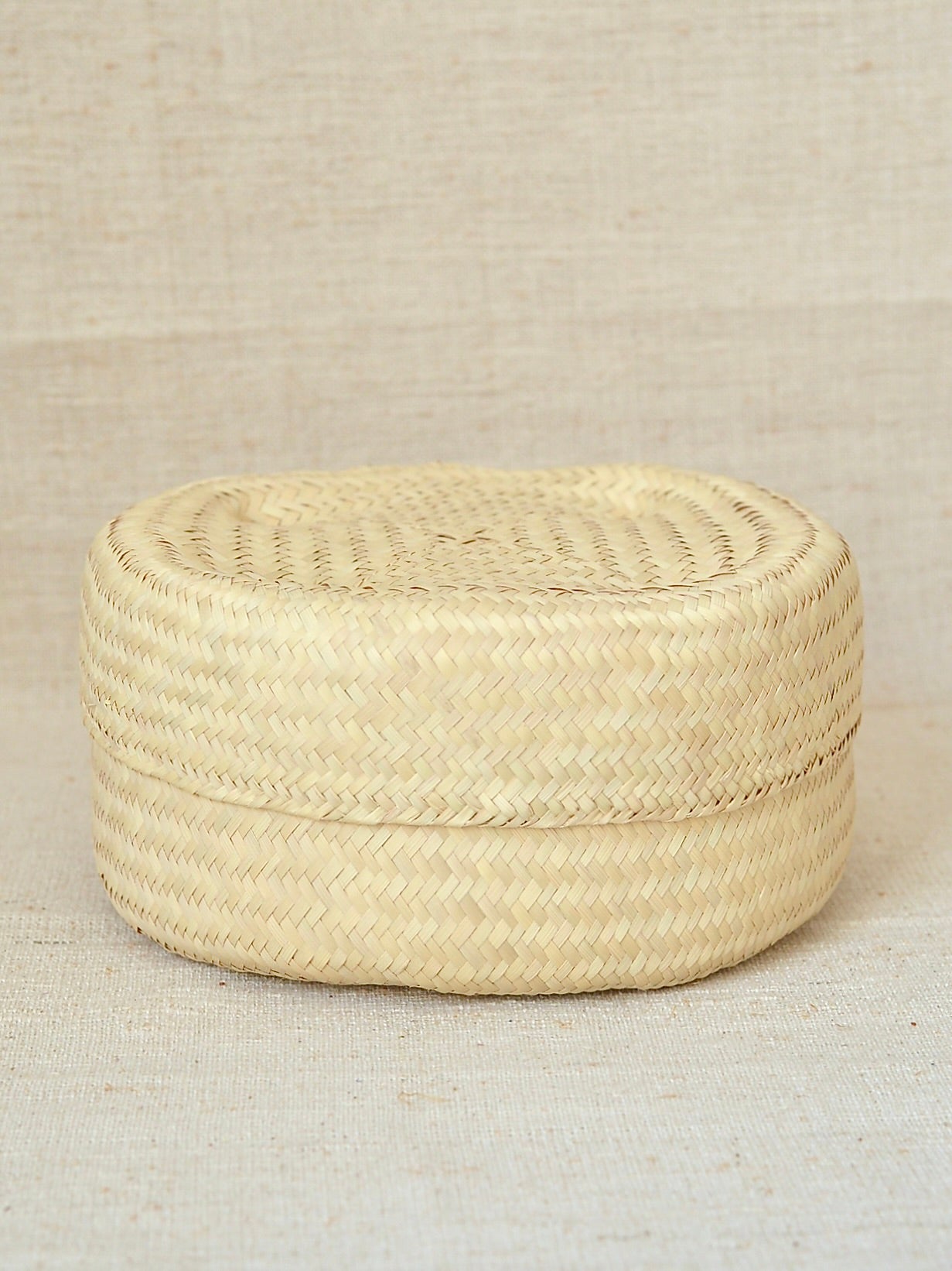 メキシコ パルマ 蓋付きバスケット Natural